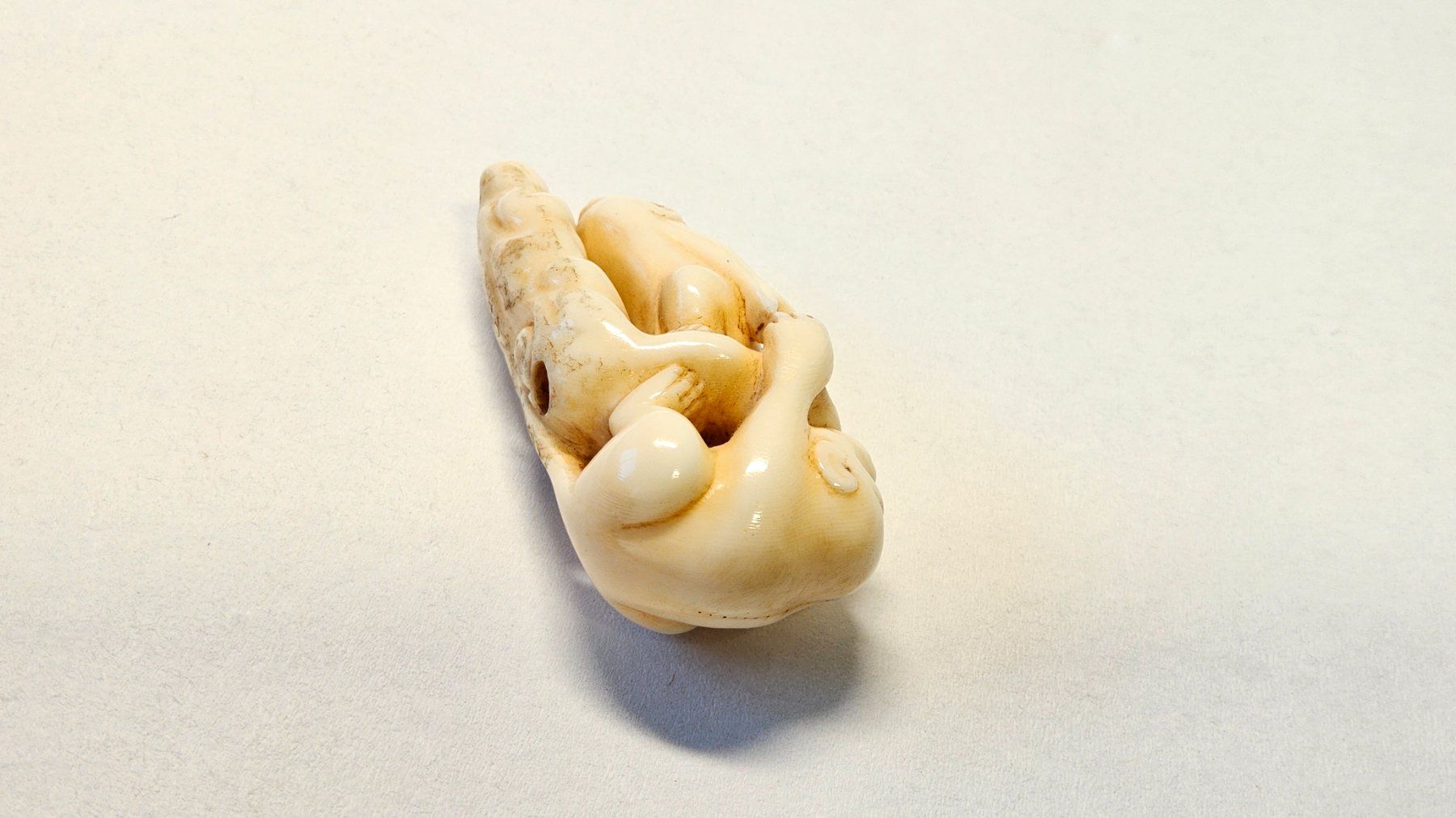 Statuette: Magnifique ancien Netsuke signé – Usato da Malleray venduto da Frederic24 5