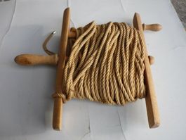Wäscheseil Seilwickler Holz mit Seil guter Zustand