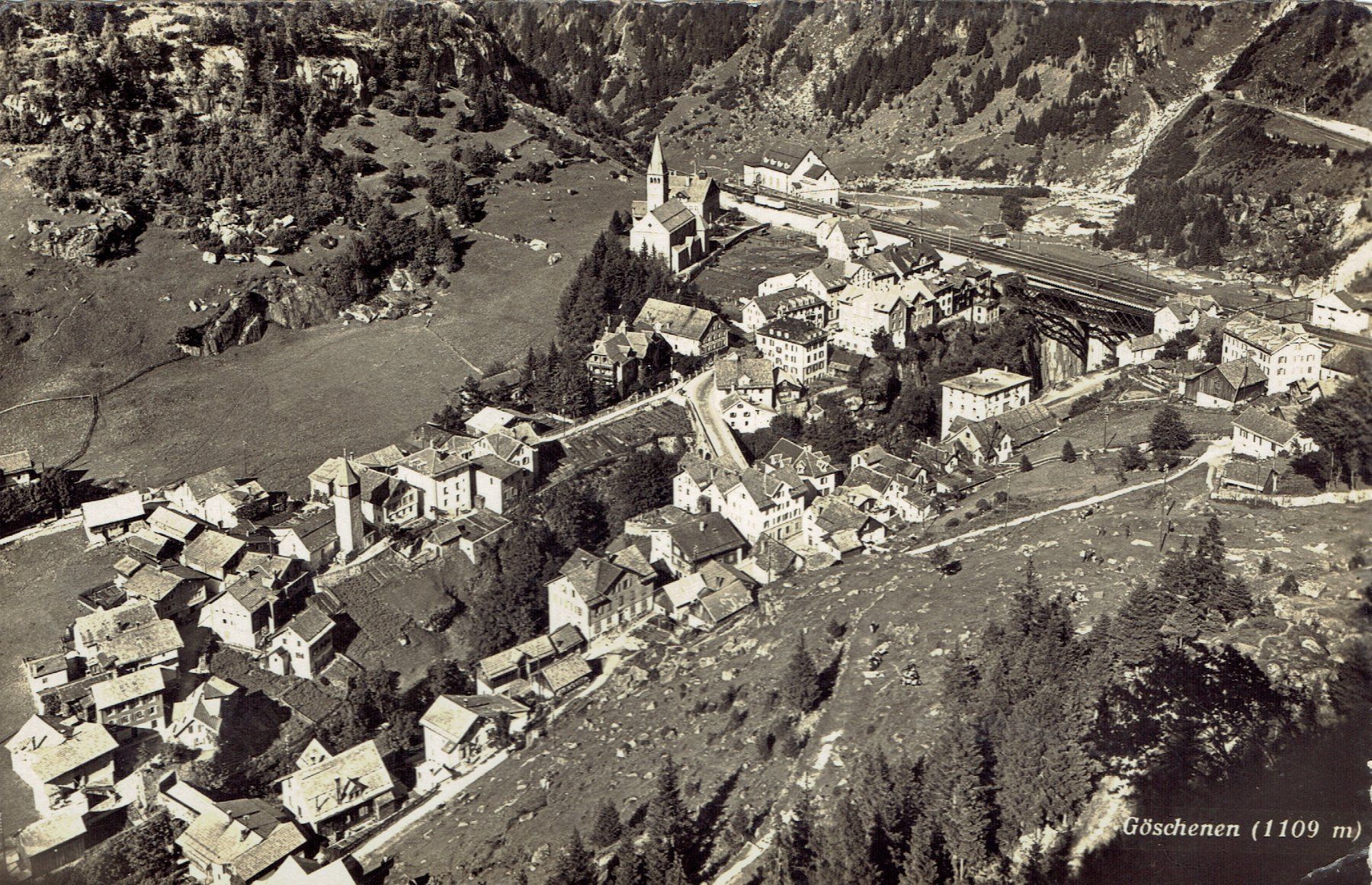 Cartoline postali: Göschenen UR, um 1935 – Usato da Otelfingen venduto da Schmitte9