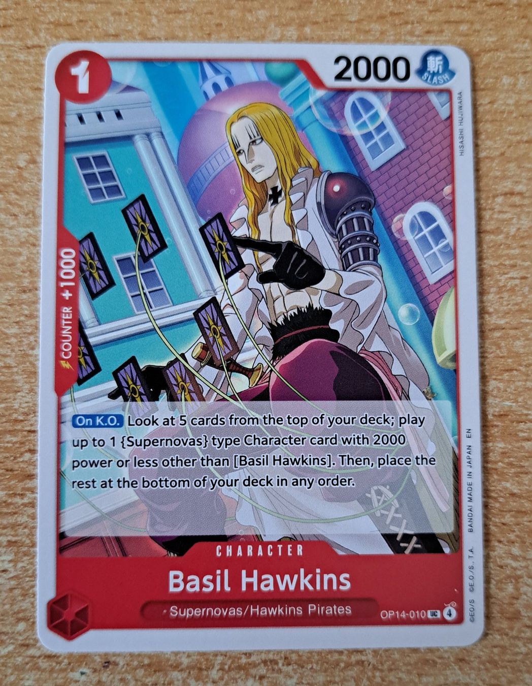 Bandai Carte collezionabili: One Piece Basil Hawkins OP14-010 UC – Nuovo (secondo la descrizione) da Cernier venduto da Poussetofiol