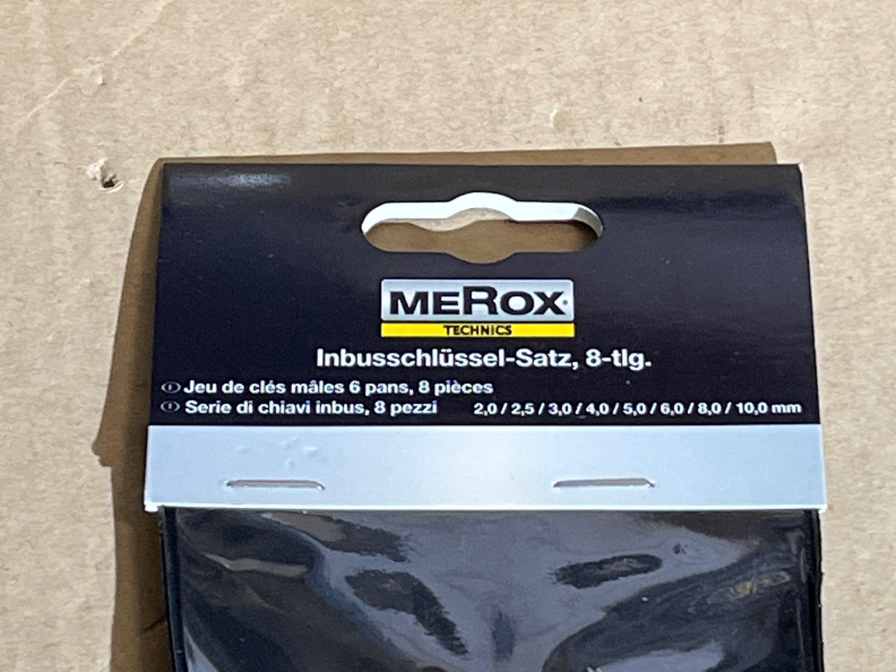 Alle Werkzeuge: Merox Inbusschlüsselsatz 8-tlg. – Neu und originalverpackt aus Tann von Mad_less 1