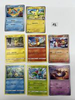 8 Pokemon Karten Set gemischt pikachu usw non Holo