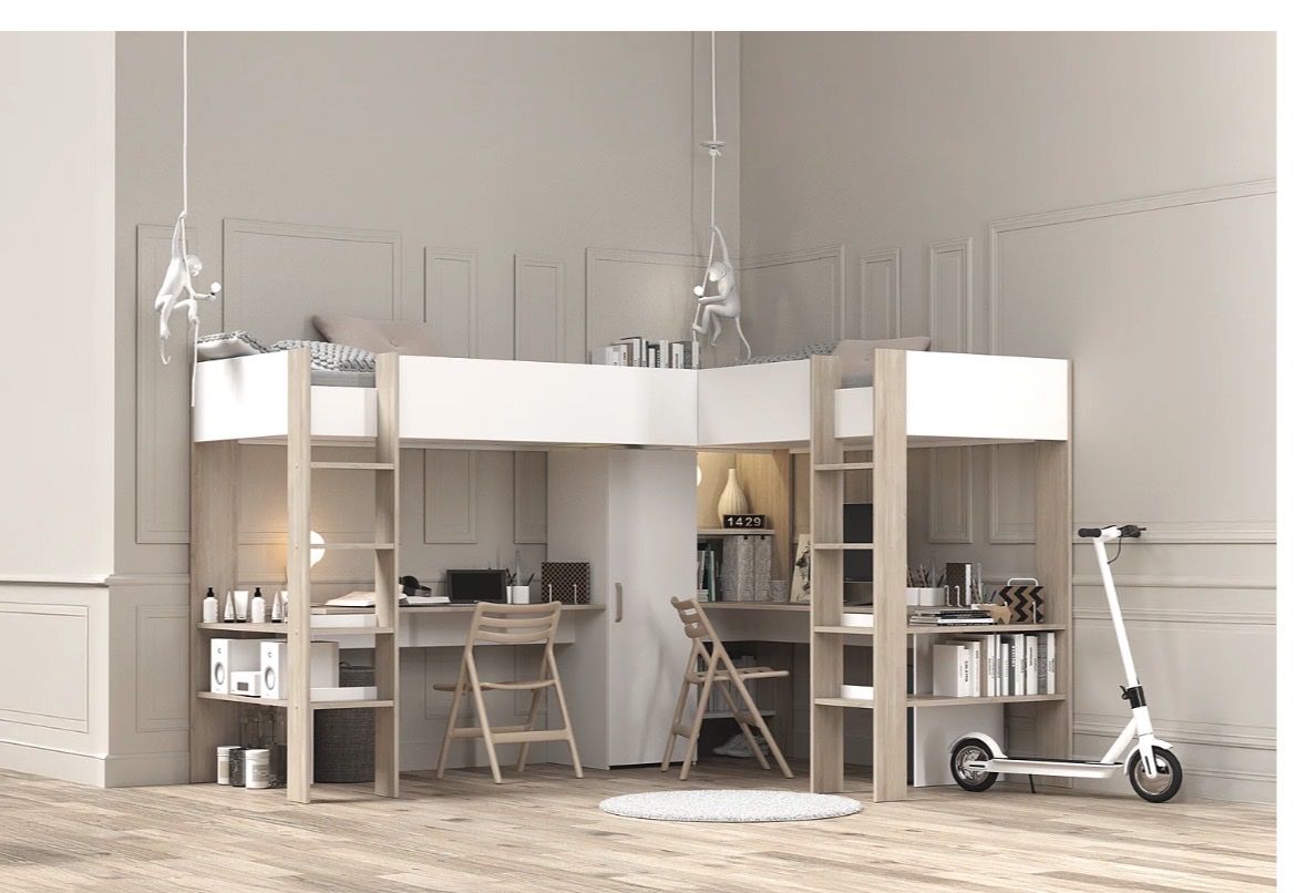Lits: Doppel-Eckhochbett Lascano – D'occasion à Basel par pet_68xf 5