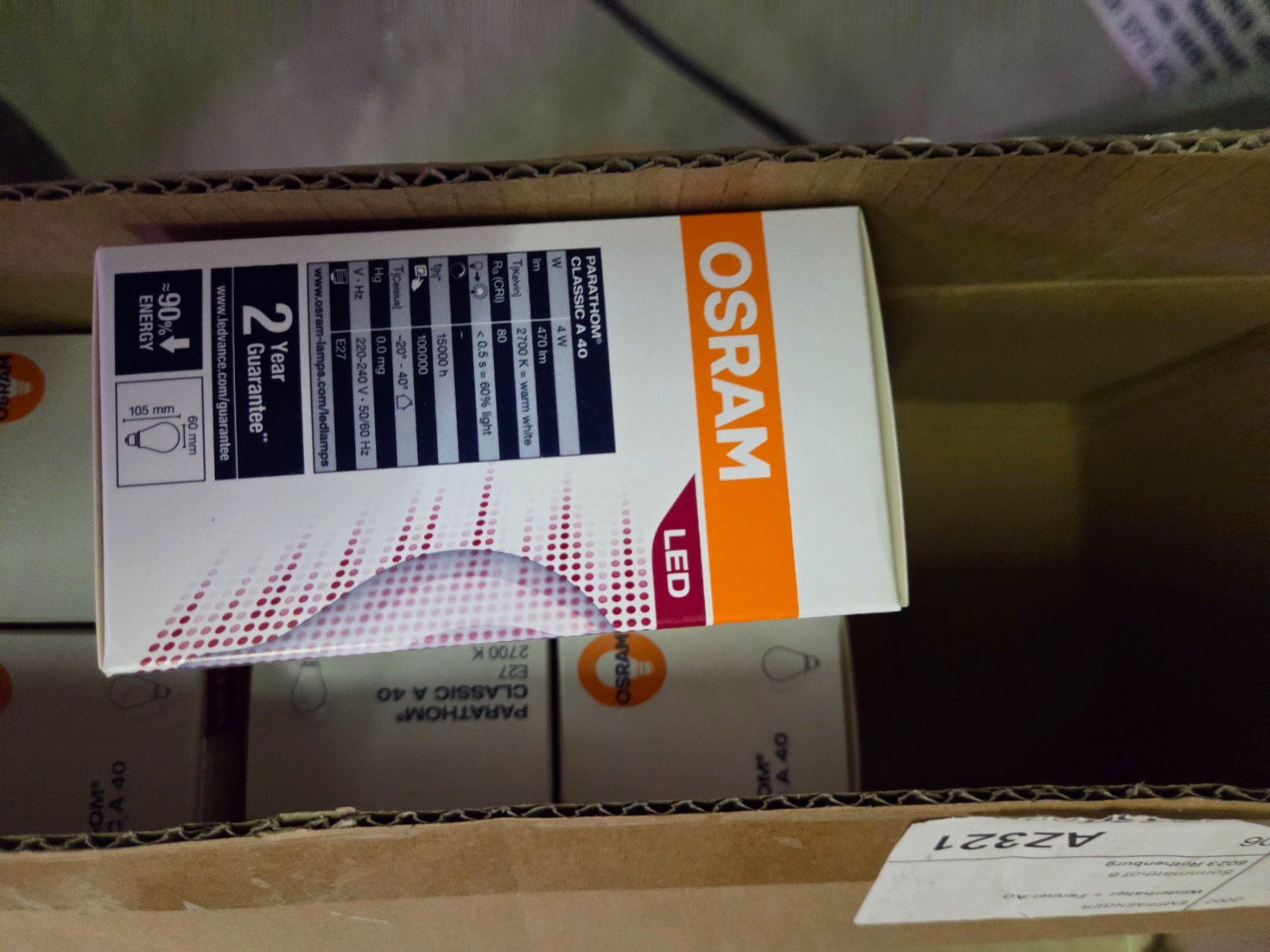 Osram Lampen: Glühbirne OSRAM LED 4W = 40W 470lm E27 2700K – Neu und originalverpackt aus Zürich von Alibaba1234 8