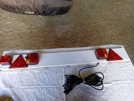 Anhängerbeleuchtung mit Nebelleuchte, Stecker 7-polig/ 120cm