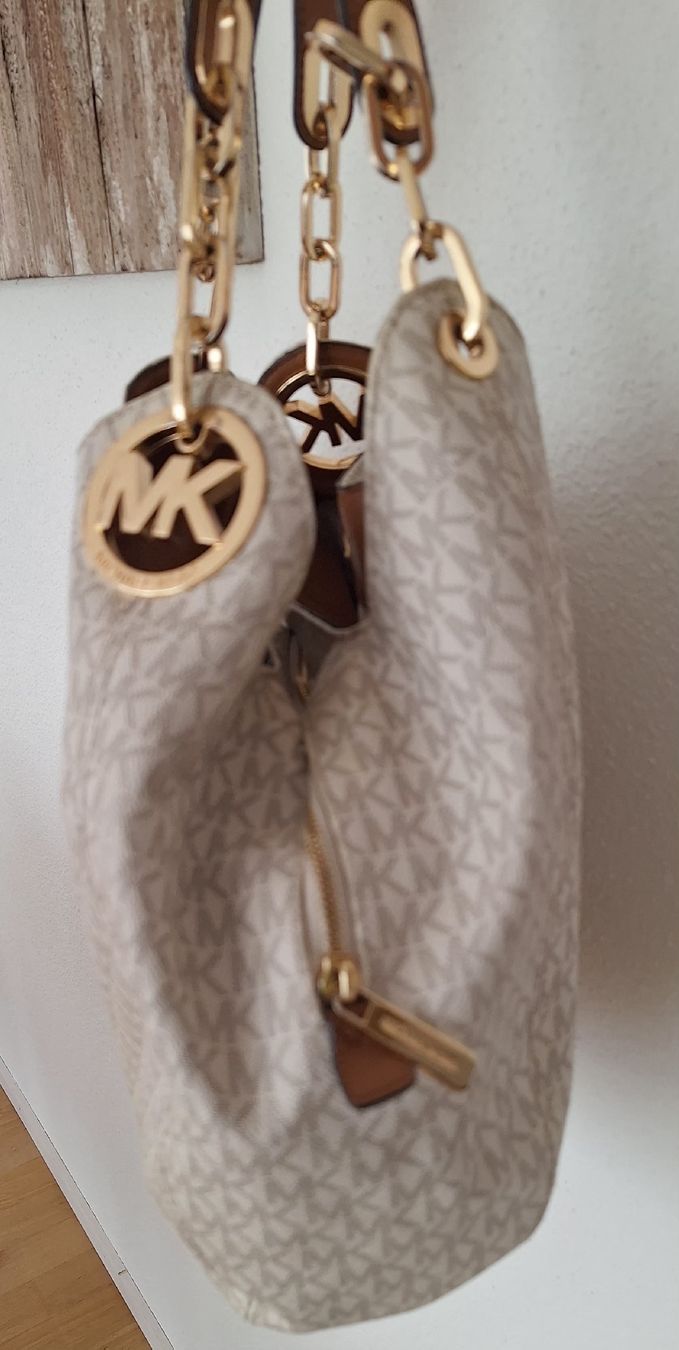 Michael Kors Borse da donna: Damentasche Michael Kors Tasche Logo Print beige  – Usato da Brugg AG venduto da bacbac5757 3