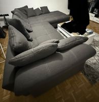 Ecksofa grau Stoff Grösse 325x215cm guter Zustand