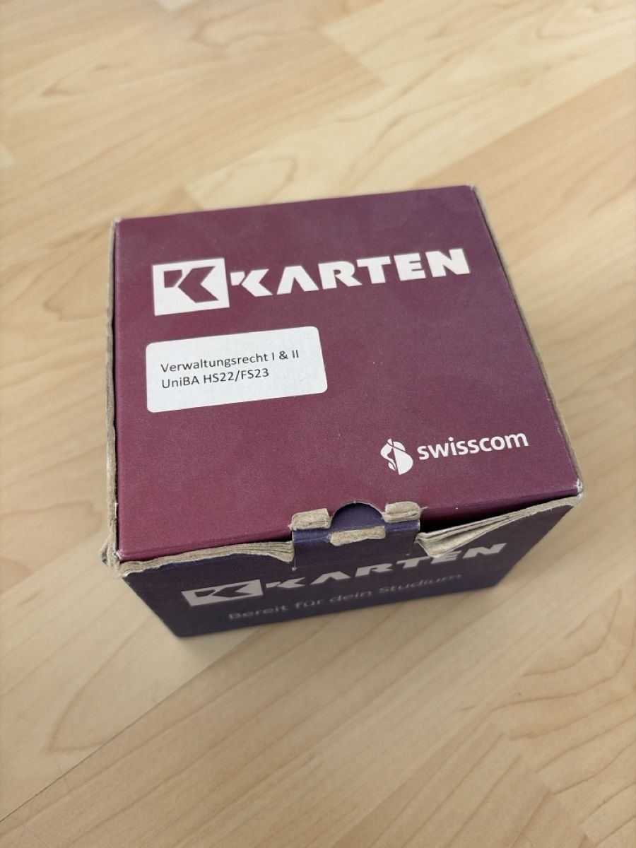 Libri: KKarten Verwaltungsrecht – Usato da Gelterkinden venduto da lar_c8m9