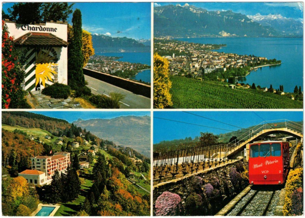 Cartes postales: Vevey - 4 Bild AK – D'occasion à Binningen par Mountainrider