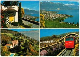 Vevey - 4 Bild AK