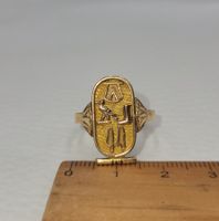 18 Karat 750 Gold Vintage Gold Ägyptischer Ring