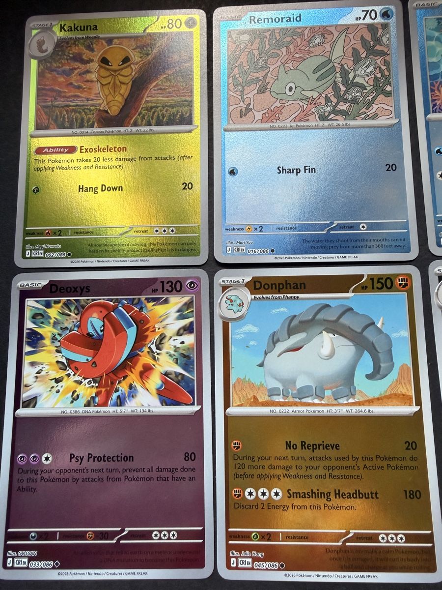 Pokémon Sammelbilder & Trading cards: Pokémon 6 reverses Chaos Rising EN – Neu (gemäss Beschreibung) aus Morges von geo_rk69 2