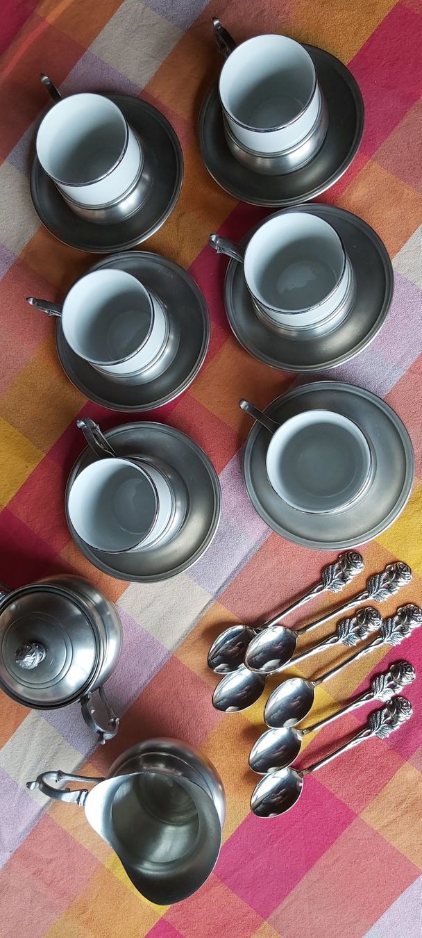 Set di piatti: Expresso service aus Zin – Usato da Merzligen venduto da titolon 1
