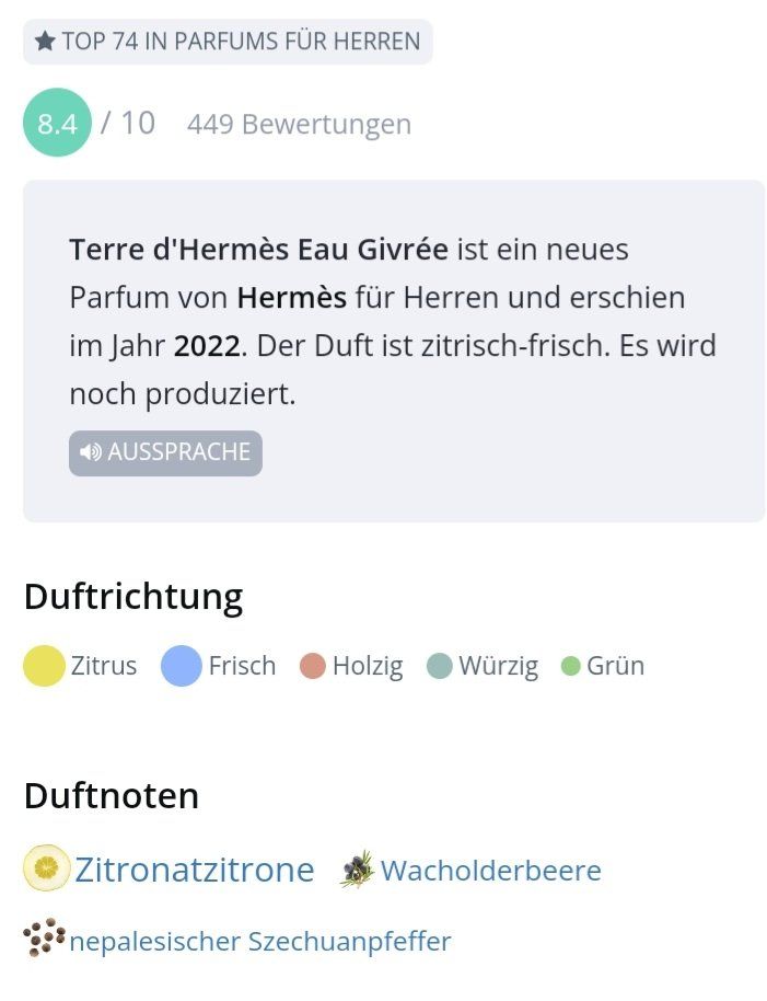 Hermès Profumi & Eau de Toilette: 2 ml EAU GIVREE TERRE D'HERMES ABFÜLLUNG – Nuovo (secondo la descrizione) da St. Gallen venduto da CaliSunshine 3