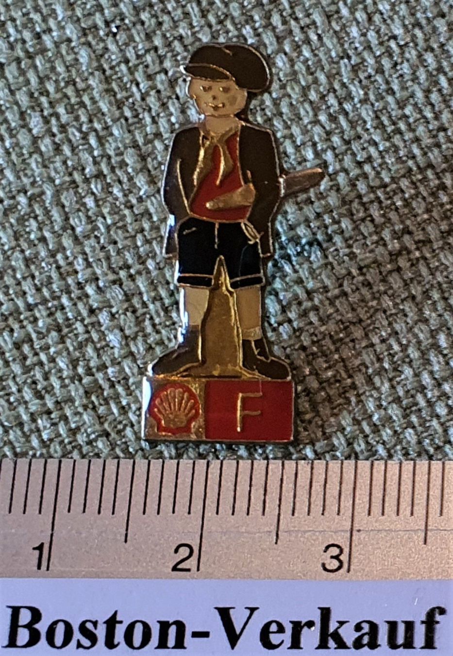 Shell Placchette & Badge: D282 - Pin SHELL F Frankreich – Usato da Reinach BL venduto da Boston-Verkauf 1