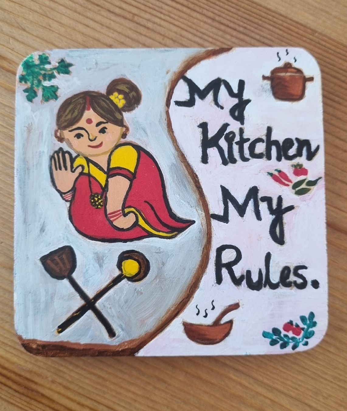 Sottobicchieri: Hand-Painted Decorative Coasters Set / Home decor  – Nuovo e nell'imballaggio originale da Glattpark(Opfikon) venduto da dev_k5dn 3