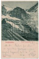 Jungfraubahn, Station Eigergletscher, gelaufen 1899