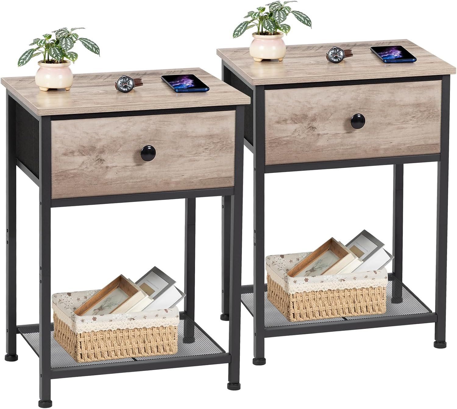Tables de nuit: Nachttisch, Beistelltisch, 2er Set – Neuf (Voir description) à Sins par Taschending