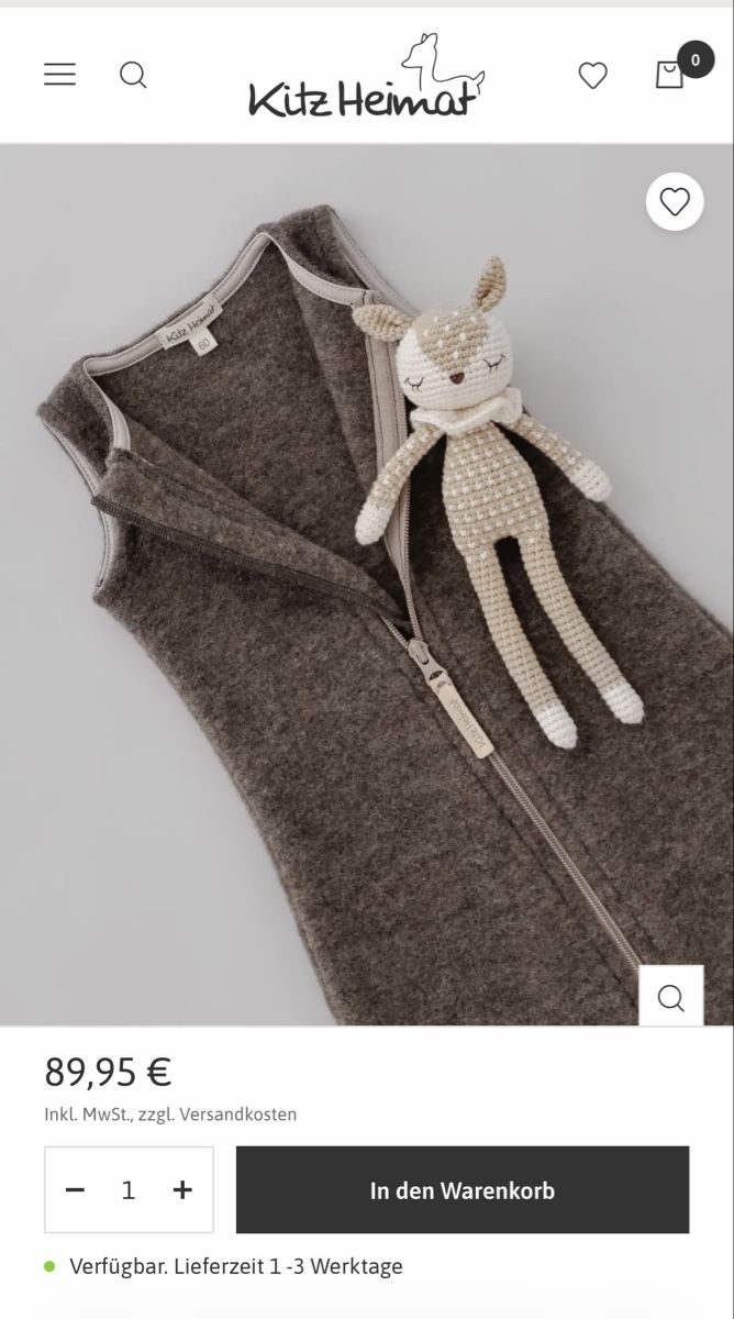 Sacchi a pelo: Kitz Heimat Wollfleece Schlafsack 60cm – Nuovo e nell'imballaggio originale da Zürich venduto da son_jm5j 2