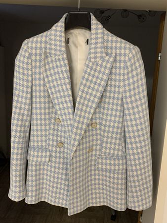 taillierter Blazer mit Schulterpolsterung, Gr. M