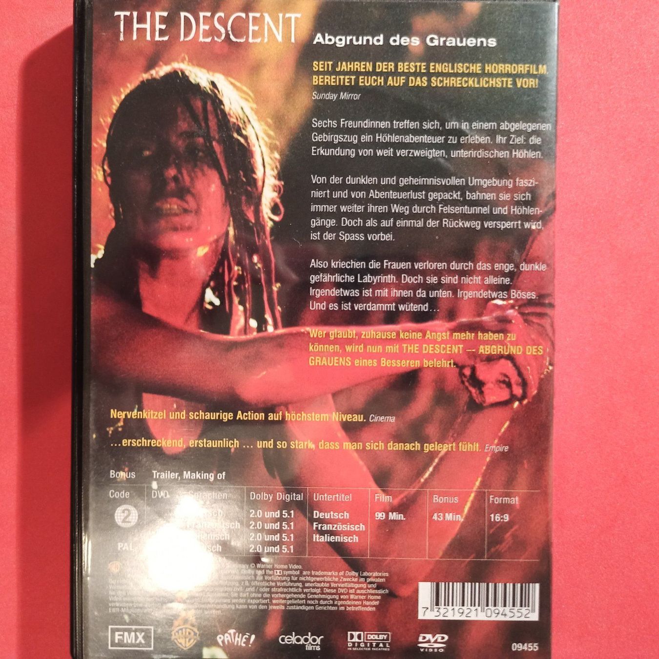 Tutti i DVDs: The Descent - Abgrund des Grauens – Usato da Dübendorf venduto da kb86_MOVIE 1