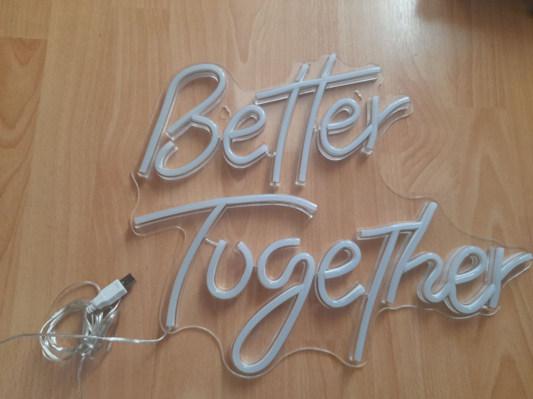Alle Dekorationen: LED Leuchtschild "Better Together" – Gebraucht aus Lustmühle von chevi03 4