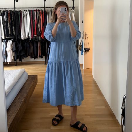 Kleid blau XS / Dedicated / 100% Cotton