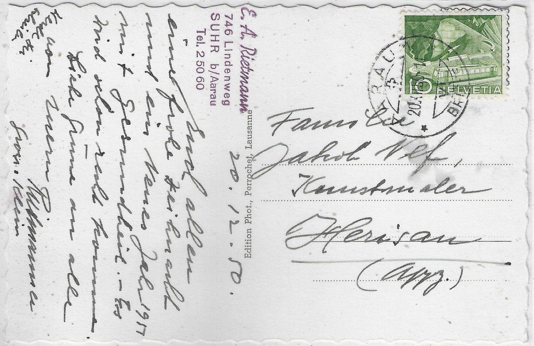 Cartes postales: Aarau - Teilansicht – D'occasion à Ettingen par Kartenplanet 1