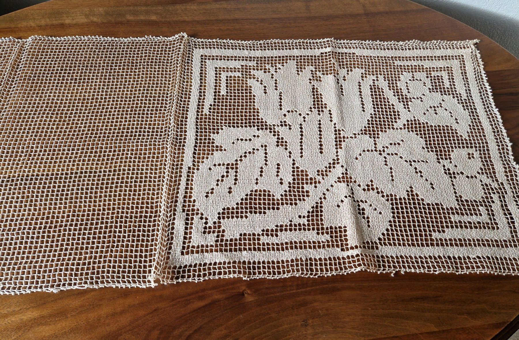 Tutte le decorazioni: Filet Handarbeit – Nuovo (secondo la descrizione) da Bern venduto da Antikbatik 3