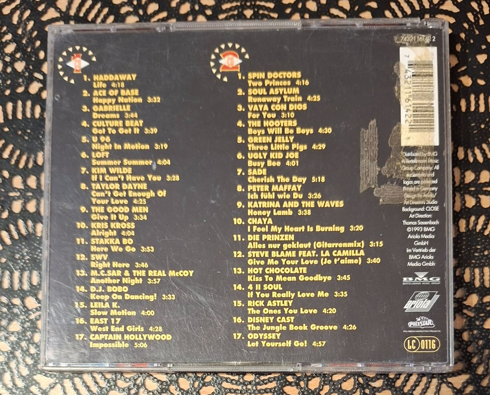 CD: Just The Best Vol. 1, 2CD Hit Compilation Sampler 1993 – Usato da Schönenberg TG venduto da breiti12 1