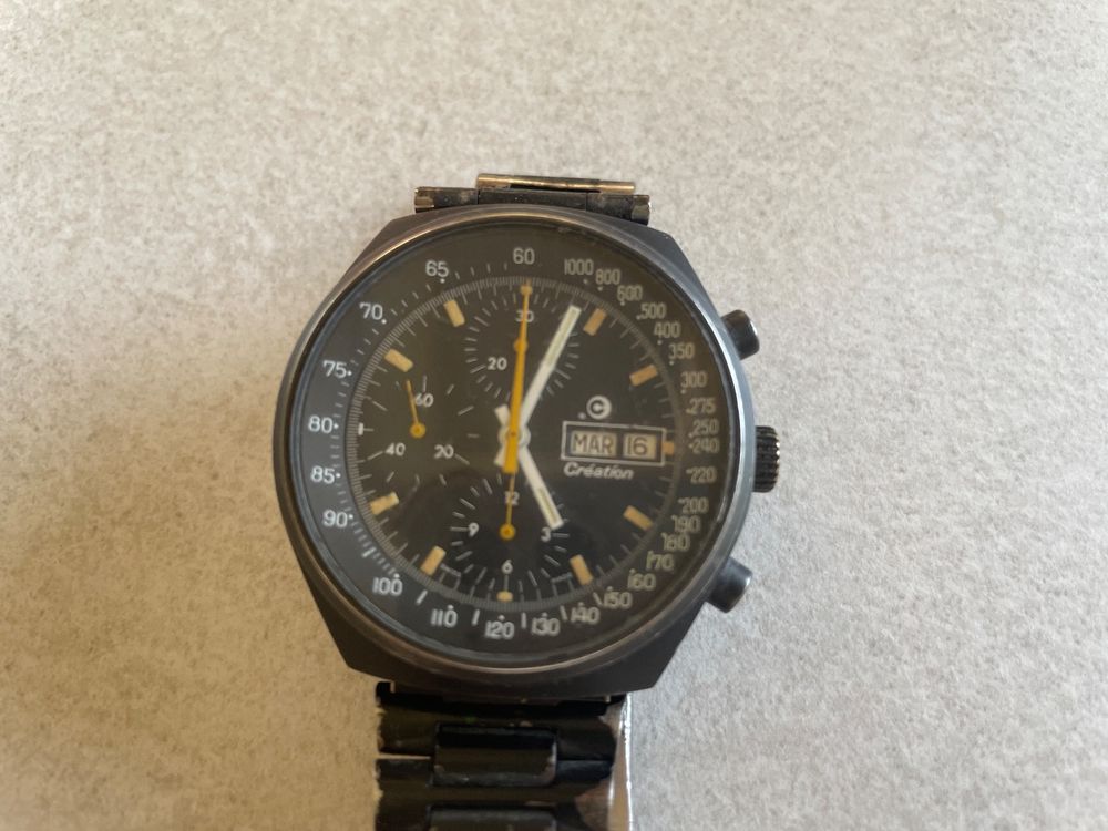 Montre Vintage Création 21 Rubis - Mouvement Suisse - Boîtier Acier - Occasion à Réparer