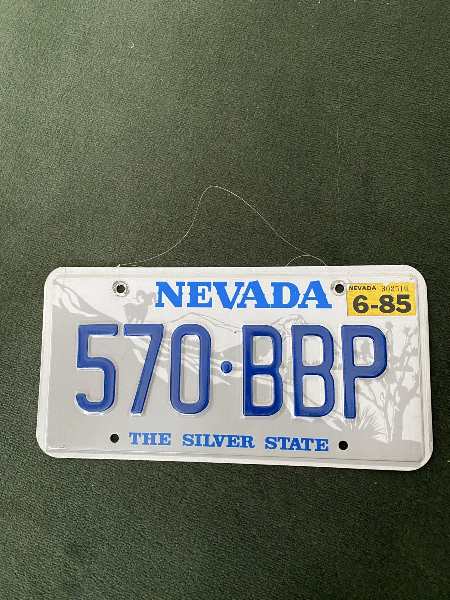 Insegne: Nevada 570 BBP 6-85 Nummernschild – Usato da Zürich venduto da DidierTG