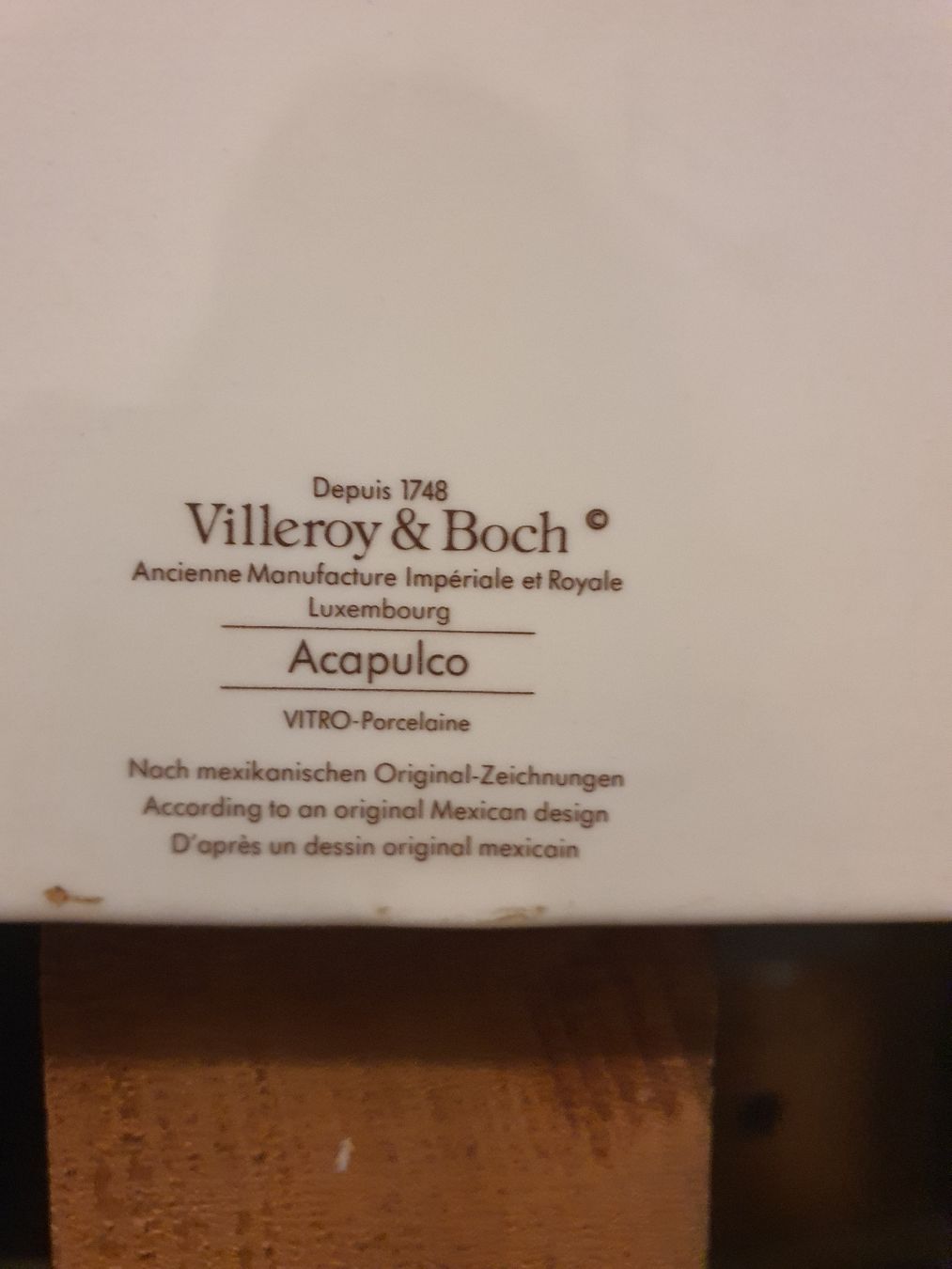 Villeroy & Boch Piatti di portata: Acapulco planche à pain – Usato da Lavey-Village venduto da Lofoten93 2
