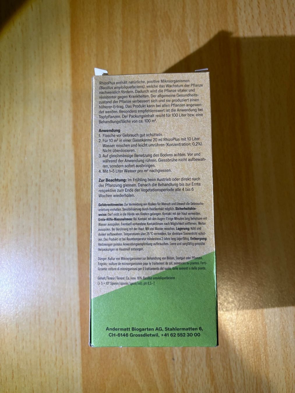 Tecnologia medica: Andermatt Biogarten RhizoPlus 200ml – Nuovo e nell'imballaggio originale da Allschwil venduto da aga_sfn8 2