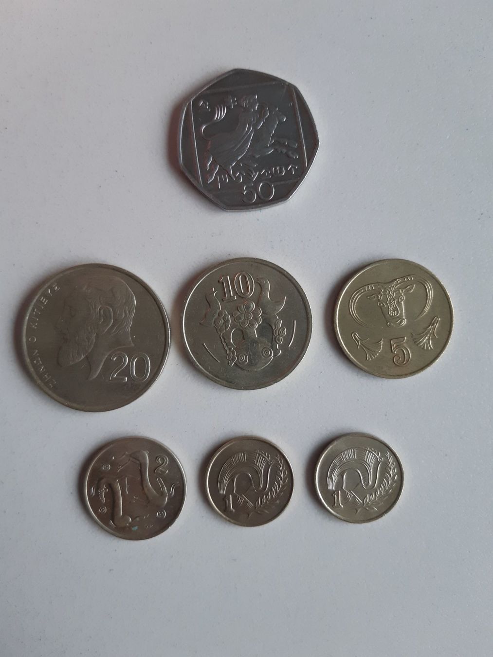 Tutti le monete: Zypern Münzen 7 Stk 1983 - 1987 – Usato da  venduto da  1