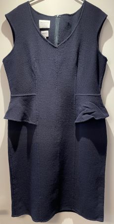 Schösschen-Kleid von Armani Collezione (Navy, Wolle, Gr. 40)