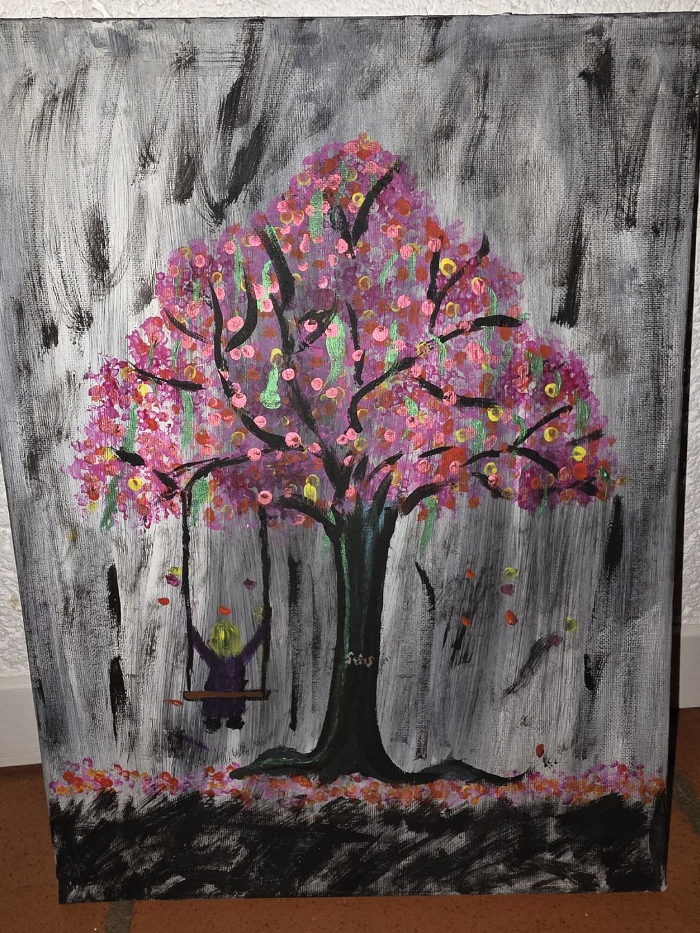 Dipinti: Gemälde (der fehlende Vater) – Nuovo (secondo la descrizione) da Bäriswil BE venduto da Simon_Kreativwelt