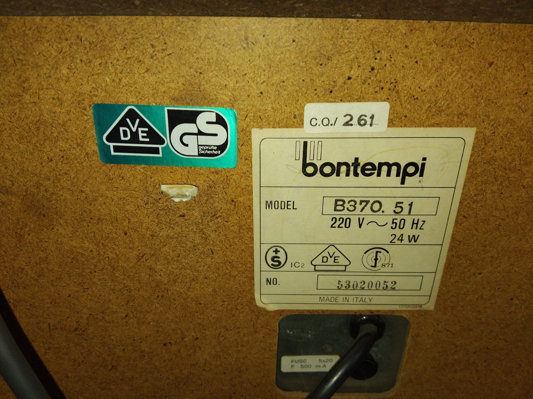 Bontempi Strumenti musicali: BONTEMPI - Heimorgel  B370.51 – Usato da Rüti ZH venduto da Restwert_Rueti_ZH 5