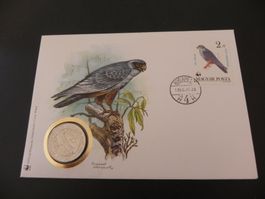 Münzbrief WWF Ungarn 50 Forint 1988 - Turmfalke