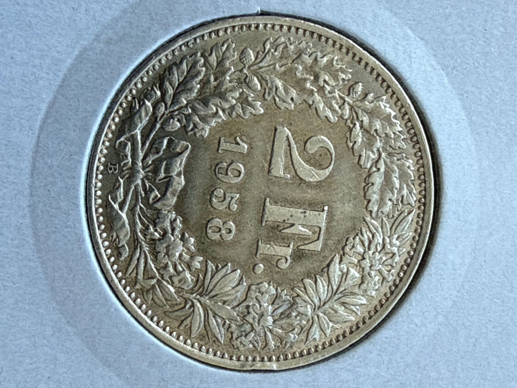 Tutti le monete: Swiss 2 francs 1958 Silver Coin – Usato da Pully venduto da ta571 1