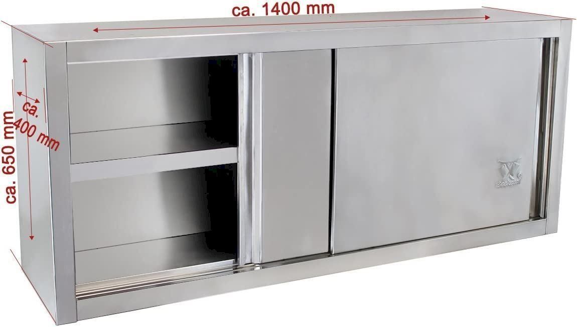 Attrezzatura professionale & Gastronomia: Beeketal BWS140 Edelstahl Hängeschrank – Nuovo e nell'imballaggio originale da Bottighofen venduto da zaap 1