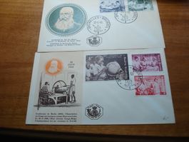 FDC Belgien 1960, Satz Unabhängigkeit Kongo, 2 Belege