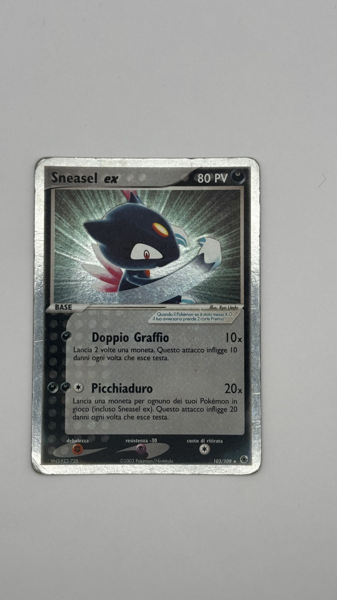 Pokémon Carte collezionabili: Sneasel Ex Holo 103/109 Ex Ruby & Sapphire – Usato da Belprahon venduto da Rob_ain