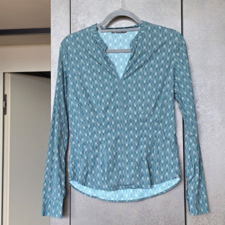 🐸 NILE BLUSE XS BAUMWOLLE PETROL NEUWERTIG
