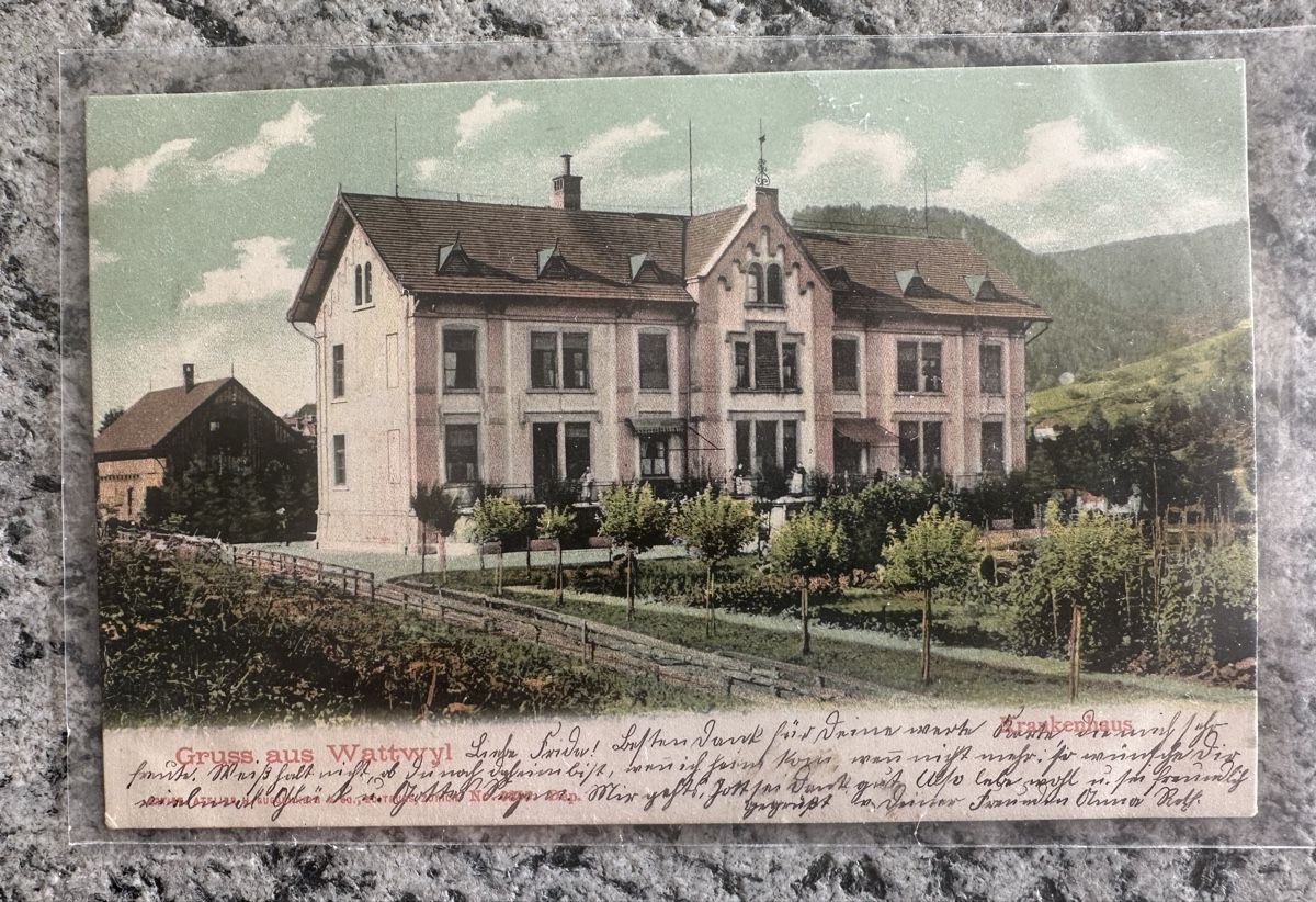 Cartoline postali: Litho Wattwil Guggenheim – Usato da Wettingen venduto da Phibras