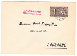 Lettre de Lausanne BPA A335 pour Lausanne le 18.IX.43
