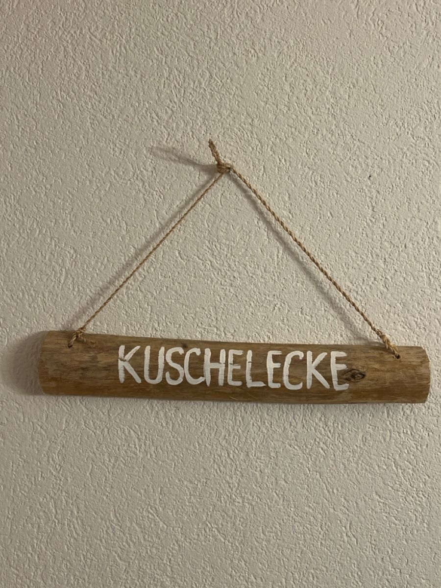 Insegne: Deko Holzschild "Kuschelecke" – Usato da Altdorf UR venduto da JanAil