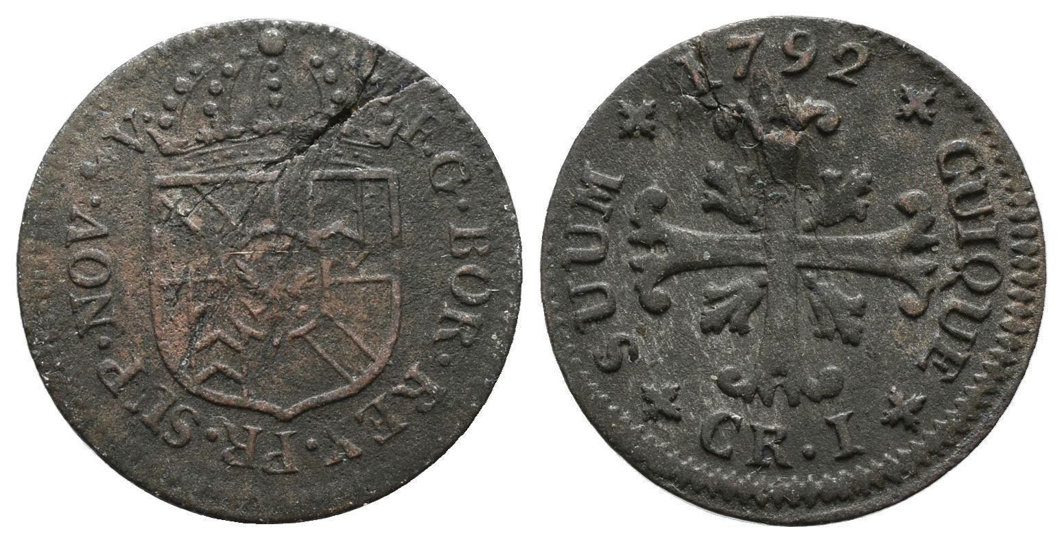Tutti le monete: Neuenburg Kreuzer 1791 /2262 – Usato da Trimbach venduto da Solothurn1