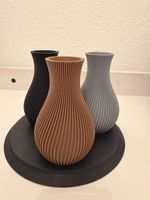 3D-gedruckte Vasen Set verschiedene Farben neu