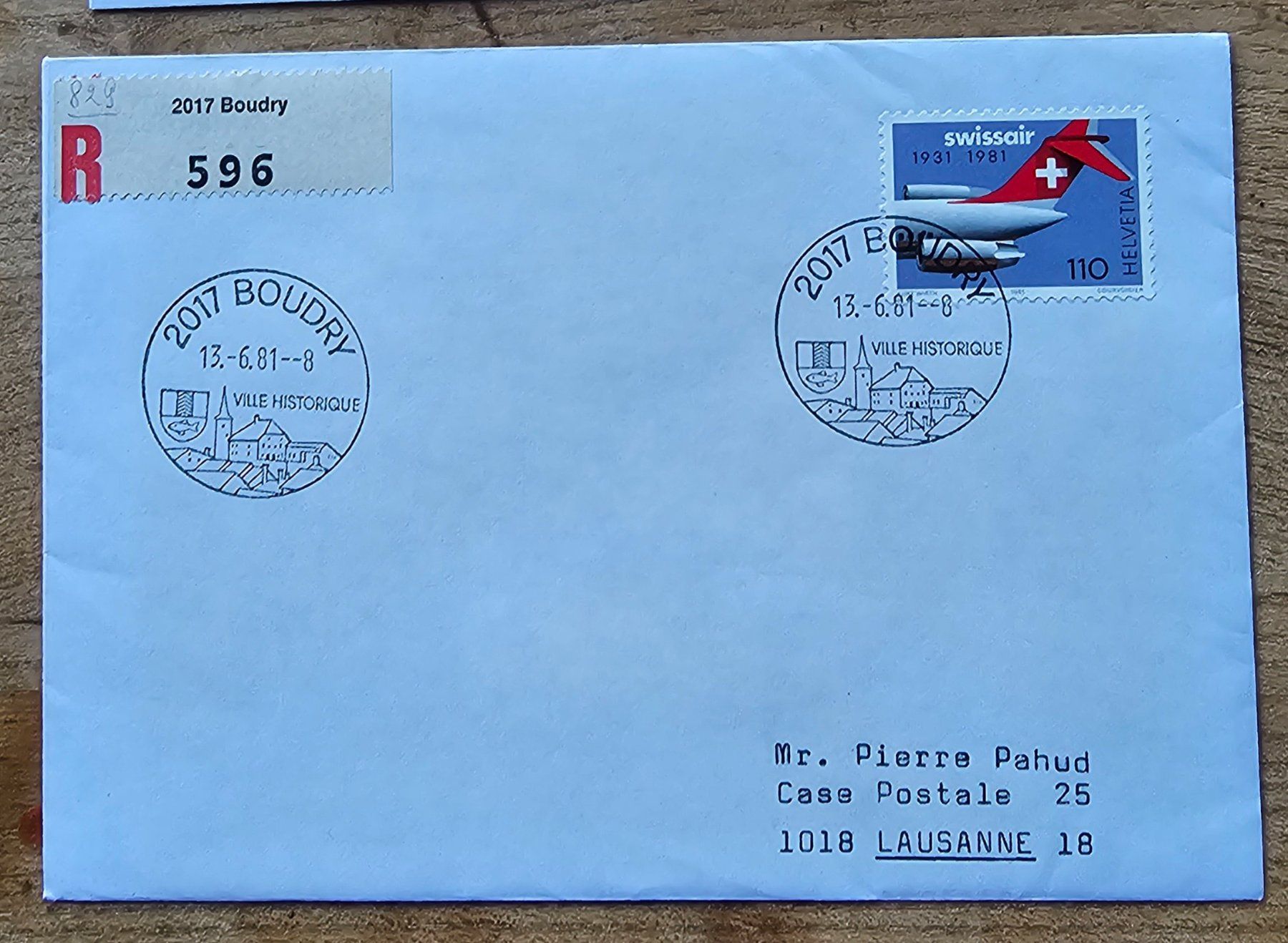 Tous les timbres: Sst Brief BOUDRY 13.6.81 – Neuf (Voir description) à Les Valettes par Nuba1